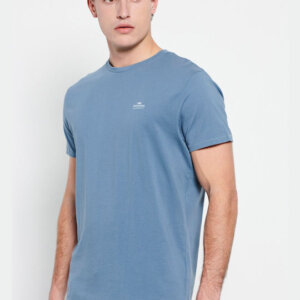 FUNKY BUDDHA T-SHIRT DUSTY BLUE FBM007-001-04