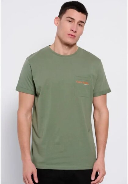 FUNKY BUDDHA T-SHIRT ΤΣΕΠΑΚΙ KHAKI FBM007-011-04