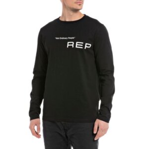 REPLAY T-SHIRT ΜΑΚΡΥΜΑΝΙΚΟ ΜΑΥΡΟ M6648.000.2660.098 NOT ORDINARY