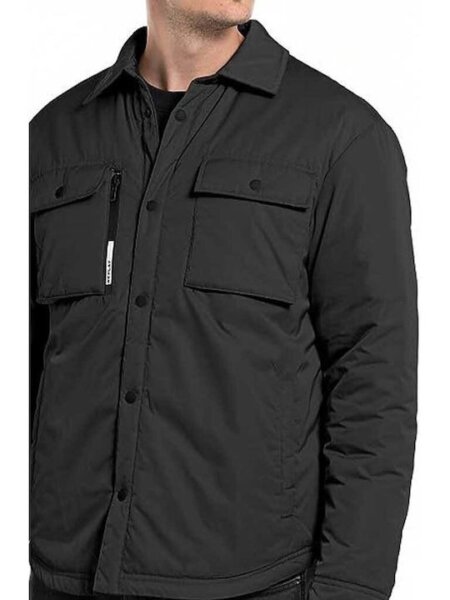 REPLAY JACKET ΜΑΥΡΟ ΑΝΤΡΙΚΟ M8361.000.84750.099 REGULAR FIT