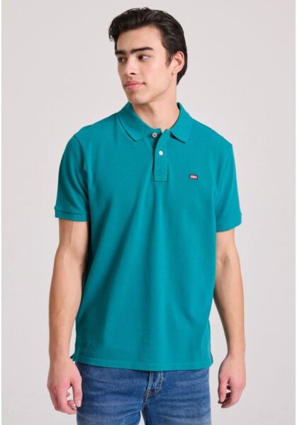 FUNKY BUDDHA POLO ΑΝΔΡΙΚΟ ΒΑΜΒΑΚΕΡΟ TEAL FBM009-001-11 REGULAR FIT