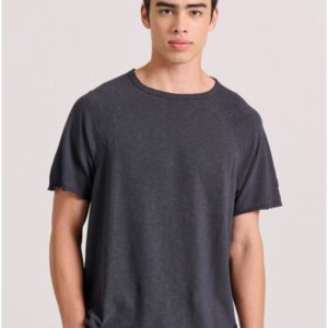 FUNKY BUDDHA T-SHIRT ΑΝΔΡΙΚΟ ΒΑΜΒΑΚΕΡΟ ΑΝΘΡΑΚΙ FBM009-008-04 RELAXED FIT