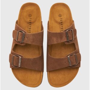 FUNKY BUDDHA ΣΑΝΔΑΛΙ ΑΝΔΡΙΚΟ SUEDE FBM009-050-08 BROWN