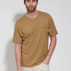 TRESOR T-SHIRT ΑΝΔΡΙΚΟ ΛΙΝΟ CAMEL FREDY 207019 REGULAR FIT