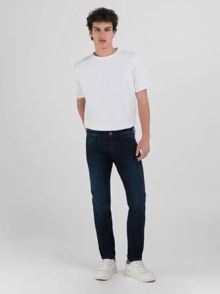 REPLAY JEAN ΑΝΤΡΙΚΟ ΜΠΛΕ ΣΚΟΥΡΟ ANBASS M914Y.000.41A.700.007 SLIM FIT