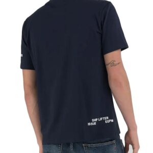 REPLAY T-SHIRT ΑΝΔΡΙΚΟ ΒΑΜΒΑΚΕΡΟ ΜΠΛΕ M6927.000.23608P.067 REGULAR FIT