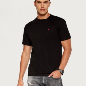 REPLAY T-SHIRT ΑΝΔΡΙΚΟ ΒΑΜΒΑΚΕΡΟ ΜΑΥΡΟ M6920.000.2660.098 REGULAR FIT