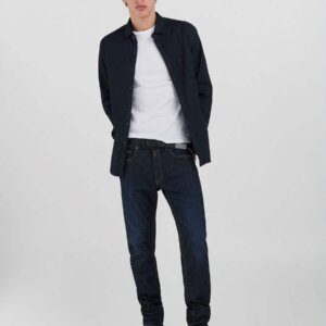 REPLAY ΠΟΥΚΑΜΙΣΟ DENIM ΑΝΔΡΙΚΟ ΜΠΛΕ ΣΚΟΥΡΟ M4131.000.79370C.007 SLIM FIT