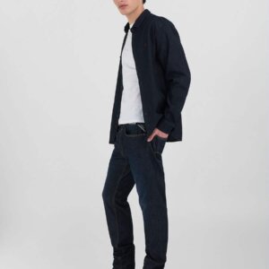 REPLAY ΠΟΥΚΑΜΙΣΟ DENIM ΑΝΔΡΙΚΟ ΜΠΛΕ ΣΚΟΥΡΟ M4131.000.79370C.007 SLIM FIT