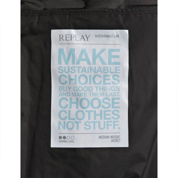 REPLAY JACKET ΑΝΔΡΙΚΟ ΜΠΛΕ M8401.000.84168.094 REGULAR FIT