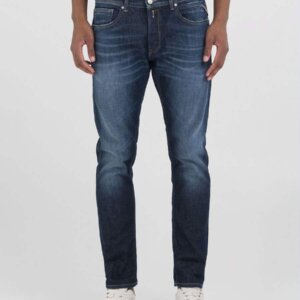 REPLAY JEAN ΑΝΤΡΙΚΟ ΒΑΜΒΑΚΙ ΜΠΛΕ ΣΚΟΥΡΟ WILLBI M1008.000.285720.007 REGULAR SLIM FIT