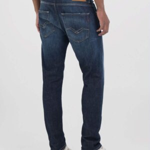 REPLAY JEAN ΑΝΤΡΙΚΟ ΒΑΜΒΑΚΙ ΜΠΛΕ ΣΚΟΥΡΟ WILLBI M1008.000.285720.007 REGULAR SLIM FIT