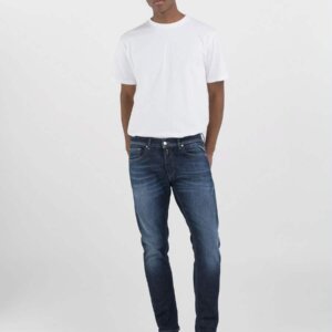 REPLAY JEAN ΑΝΤΡΙΚΟ ΒΑΜΒΑΚΙ ΜΠΛΕ ΣΚΟΥΡΟ WILLBI M1008.000.285720.007 REGULAR SLIM FIT