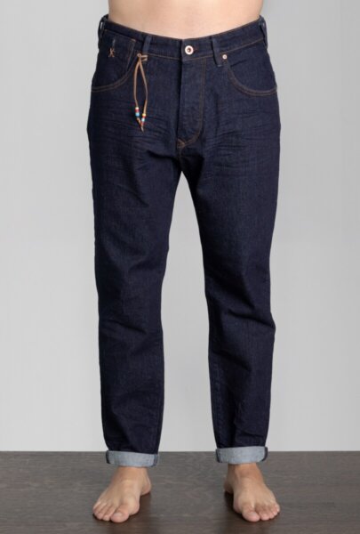 BLUE CRAFT JEAN ΑΝΔΡΙΚΟ DARK BLUE ΒΑΜΒΑΚΕΡΟ COBAIN R 224 CARROT FIT