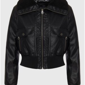 FUNKY BUDDHA JACKET ΓΥΝΑΙΚΕΙΟ ΟΙΚΟΛΟΓΙΚΟ ΔΕΡΜΑ ΜΑΥΡΟ FBL010-131-01