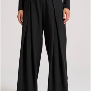 FUNKY BUDDHA ΠΑΝΤΕΛΟΝΑ ΜΕ ΜΟΝΗ ΠΙΕΤΑ ΜΑΥΡΗ FBL010-131-02 WIDE LEG