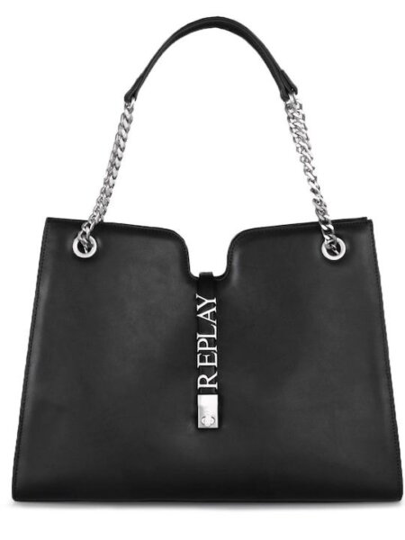 REPLAY ΤΣΑΝΤΑ ΓΥΝΑΙΚΕΙΑ SHOPPER ΜΑΥΡΗ FW3685.000.A0015G.0098