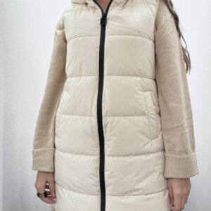 BISTON JACKET ΑΜΑΝΙΚΟ ΜΑΚΡΥ ΓΥΝΑΙΚΕΙΟ LT BEIGE 52-102-004 REGULAR FIT