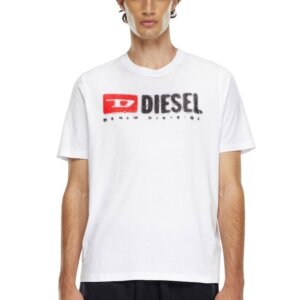 DIESEL T-SHIRT ΑΝΔΡΙΚΟ ΛΕΥΚΟ A15025-0GRAI-100 T-ADJUST-K14 REGULAR FIT