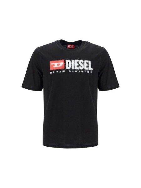 DIESEL T-SHIRT ΑΝΔΡΙΚΟ ΜΑΥΡΟ A015025-0GRAI-9XX T-ADJUST-K14 REGULAR FIT