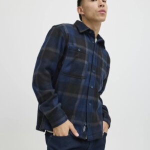 BLEND ΠΟΥΚΑΜΙΣΟ OVERSHIRT FLANNEL ΚΑΡΟ ΜΠΛΕ ΑΝΔΡΙΚΟ 20717246 REGULAR FIT