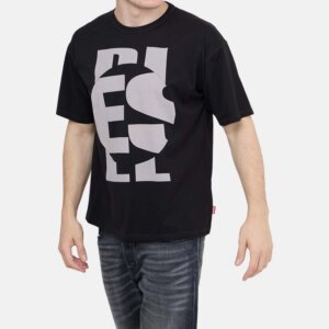 DIESEL T-SHIRT ΑΝΔΡΙΚΟ ΜΑΥΡΟ A14166-0NIAX-9XX T-BOXT-CIRCLE