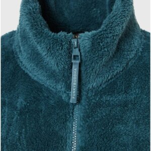 FUNKY BUDDHA ΖΑΚΕΤΑ FLEECE ΓΥΝΑΙΚΕΙΑ TEAL FBL010-135-06 REGULAR FIT