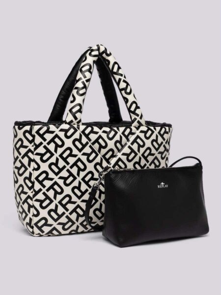 REPLAY ΤΣΑΝΤΑ ΓΥΝΑΙΚΕΙΑ TOTE ΜΑΥΡΗ FW3645.000.A0505B.1649