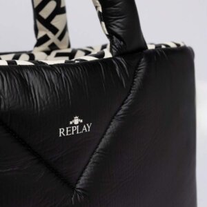 REPLAY ΤΣΑΝΤΑ ΓΥΝΑΙΚΕΙΑ TOTE ΜΑΥΡΗ FW3645.000.A0505B.1649