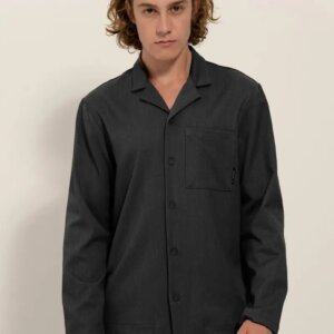 TRESOR ΠΟΥΚΑΜΙΣΟ-OVERSHIRT ΑΝΔΡΙΚΟ ΜΑΥΡΟ 2186 VICINO REGULAR FIT