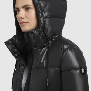 KHUJO JACKET ΓΥΝΑΙΚΕΙΟ ΜΑΥΡΟ MIDI JADET2 1175CO243 200-BLACK REGULAR FIT