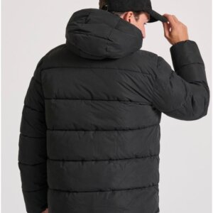 FUNKY BUDDHA JACKET PUFFER ΑΝΔΡΙΚΟ ΜΑΥΡΟ FBM010-034-01 REGULAR FIT