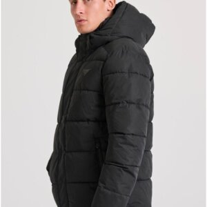 FUNKY BUDDHA JACKET PUFFER ΑΝΔΡΙΚΟ ΜΑΥΡΟ FBM010-034-01 REGULAR FIT