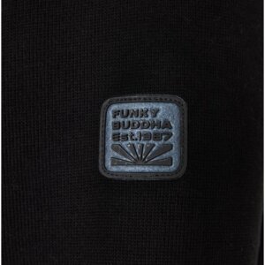 FUNKY BUDDHA ΖΑΚΕΤΑ ΦΟΥΤΕΡ ΜΕ ΕΠΕΝΔΥΣΗ ΑΝΔΡΙΚΗ ΜΑΥΡΗ FBM010-045-06 REGULAR FIT