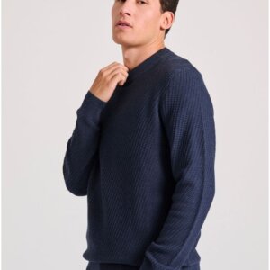 FUNKY BUDDHA ΠΛΕΚΤΟ ΑΝΔΡΙΚΟ NAVY MEL FBM010-020-09 REGULAR FIT