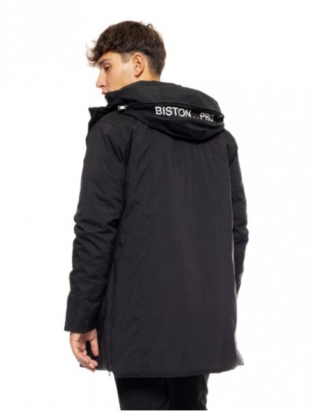 BISTON JACKET ΑΝΤΡΙΚΟ MIDI ΜΑΥΡΟ 50-201-107 REGULAR FIT