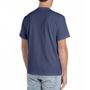 REPLAY T-SHIRT ΑΝΔΡΙΚΟ ΒΑΜΒΑΚΕΡΟ ΜΠΛΕ M3062.000.2660.282 REGULAR FIT